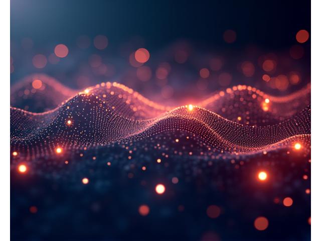 A vibrant digital illustration depicting abstract gears and glowing data streams, symbolizing innovation and technological advancement.