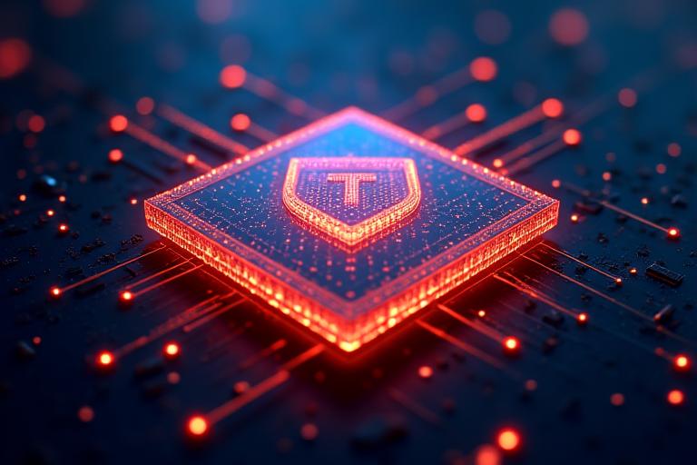 Stylized digital shield icon surrounded by secure data flow lines and lock symbols, representing robust data protection.