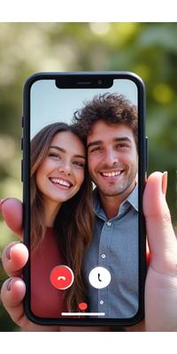 VideoDateGo App Screenshot during a video call