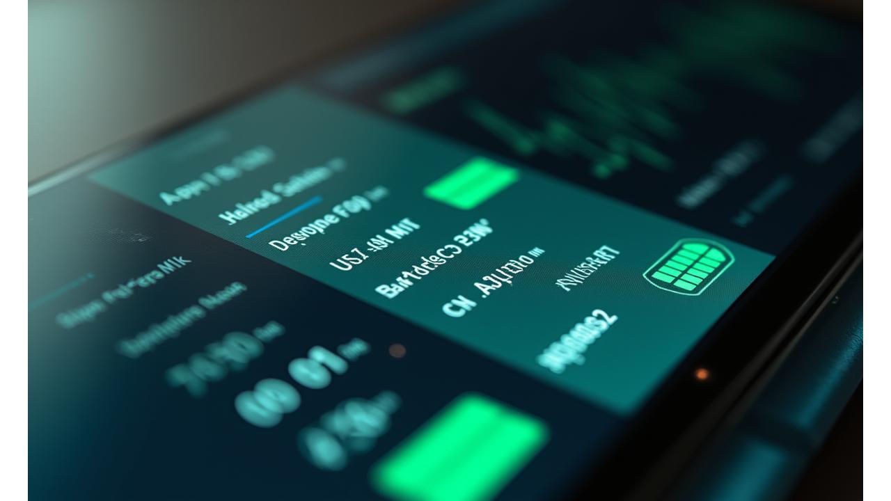 Performance metrics dashboard showing fast response times and efficient resource usage on a mobile dating app interface